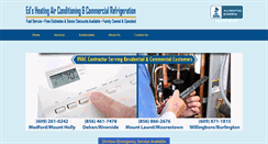 Desktop Screenshot of edsheatingandair.com